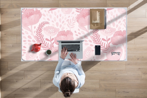 Büro-Schreibtischmatte Rosa maki.