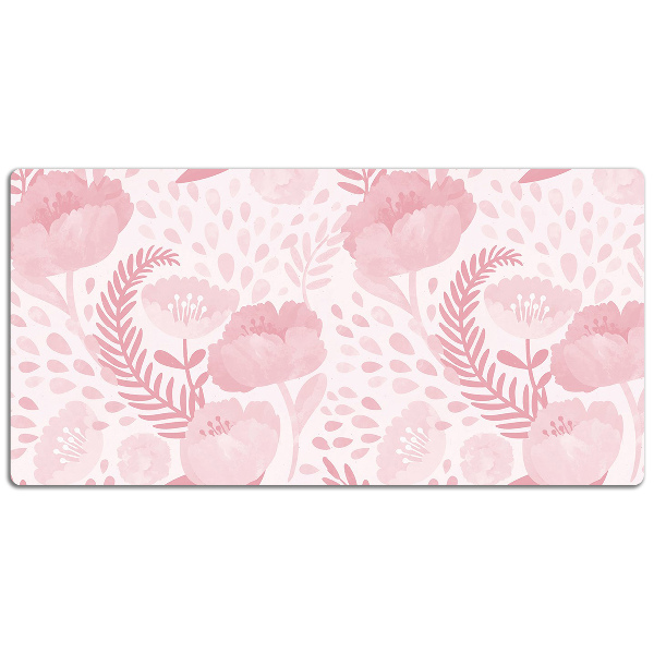 Büro-Schreibtischmatte Rosa maki.