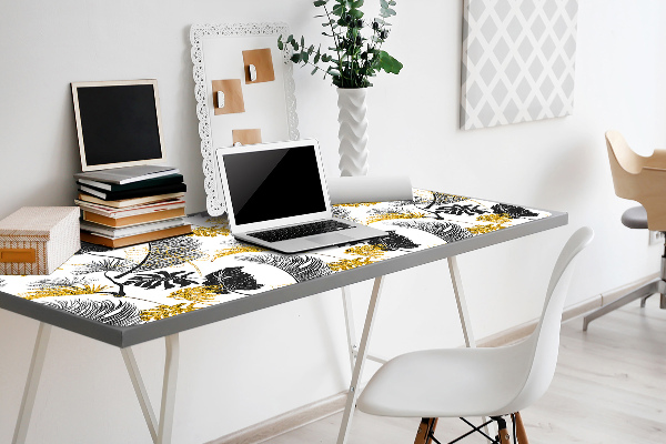 PVC Schreibtischmatte Goldenes tropisches