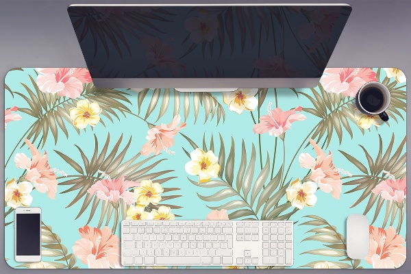 Büro-Schreibtischmatte Pastellblumen