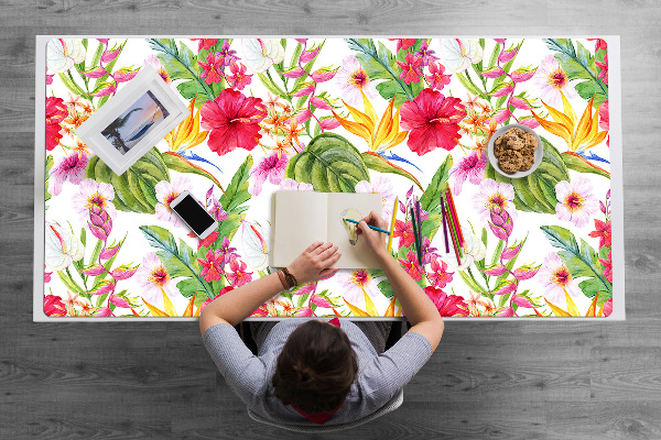 Büro-Schreibtischmatte Exotischer Hibiskus