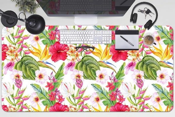 Büro-Schreibtischmatte Exotischer Hibiskus