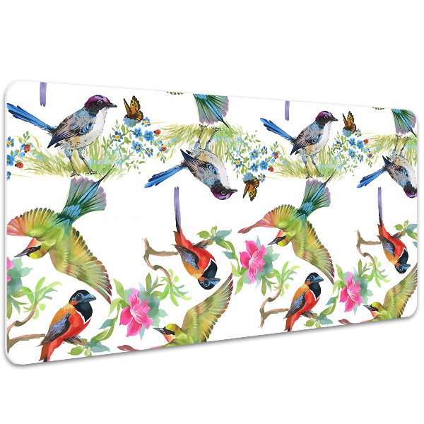 Schreibtischunterlage Bunte Vögel