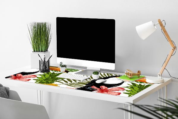 Büro-Schreibtischmatte Tukan und Ananas