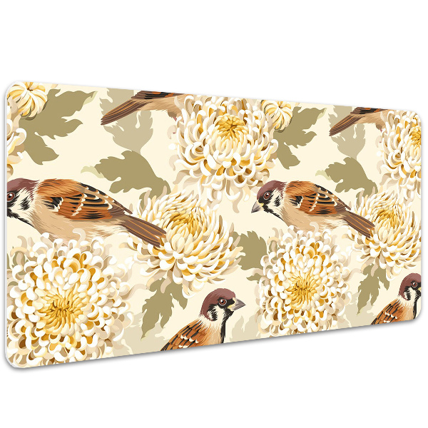 Schreibtischunterlage Goldene Vögel