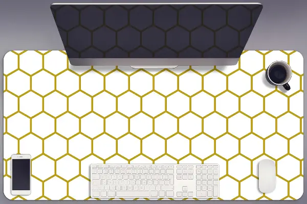 PVC Schreibtischmatte Bienenwabe