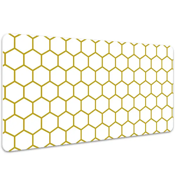 PVC Schreibtischmatte Bienenwabe