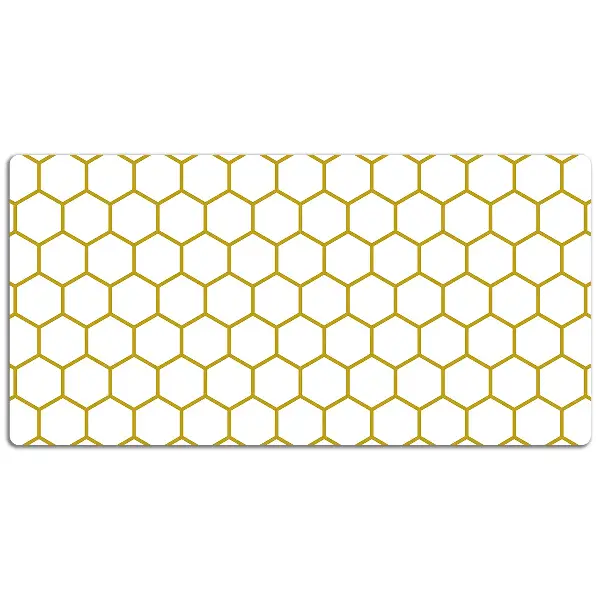 PVC Schreibtischmatte Bienenwabe