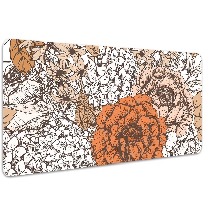 Schreibtischunterlage Orange Rosen
