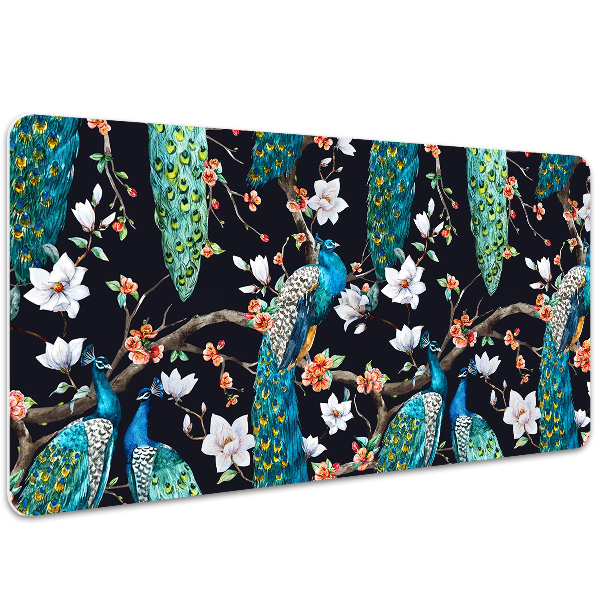 Schreibtischunterlage Pfau