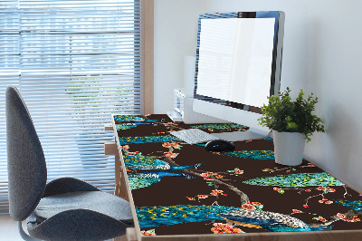 PVC Schreibtischmatte Pfau