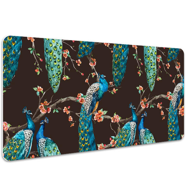 PVC Schreibtischmatte Pfau