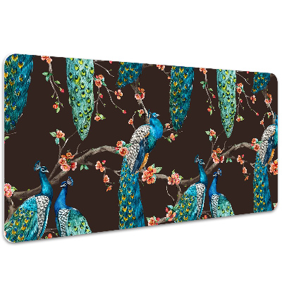PVC Schreibtischmatte Pfau