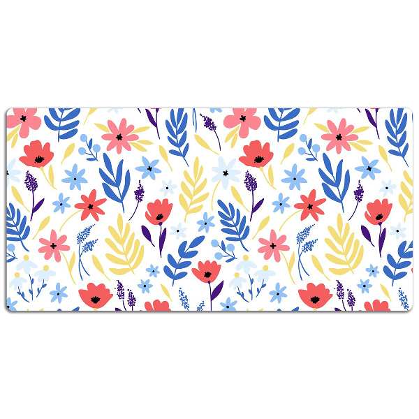 Schreibtisch Unterlegmatte Farbenfrohe Blumen