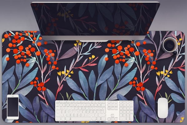 PVC Schreibtischmatte Bild von Blumen