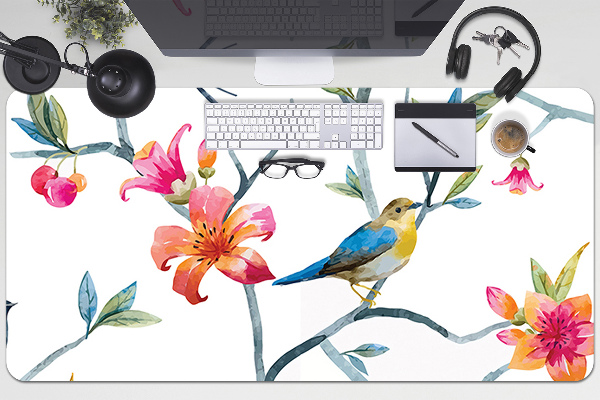 Büro-Schreibtischmatte Blumen