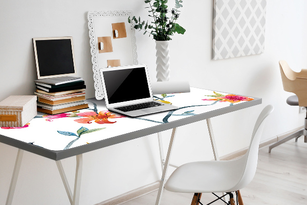 Büro-Schreibtischmatte Blumen