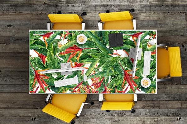 Schreibtischunterlage Exotische Blumen