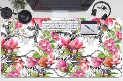 Schreibtisch Unterlegmatte Aquarellblumen