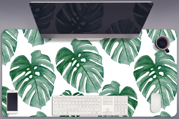 Schreibtisch Unterlegmatte Monstera-Blätter