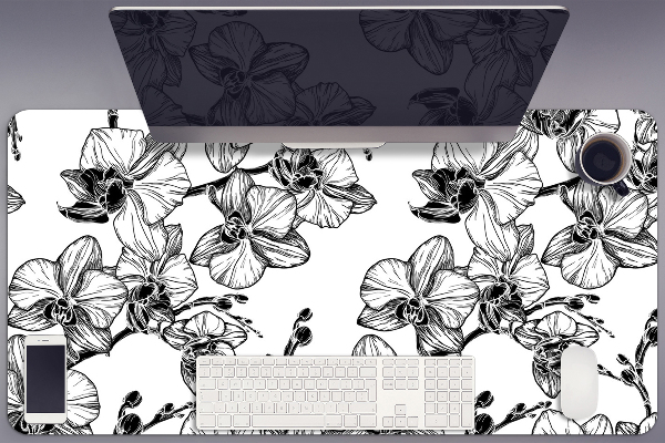 Schreibtisch Unterlegmatte Orchideen