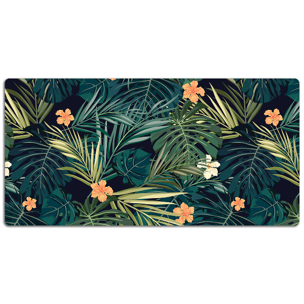 PVC Schreibtischmatte Blumen und Blätter