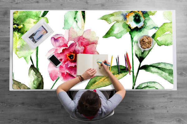 Schreibtisch Unterlegmatte Frühlingsblumen