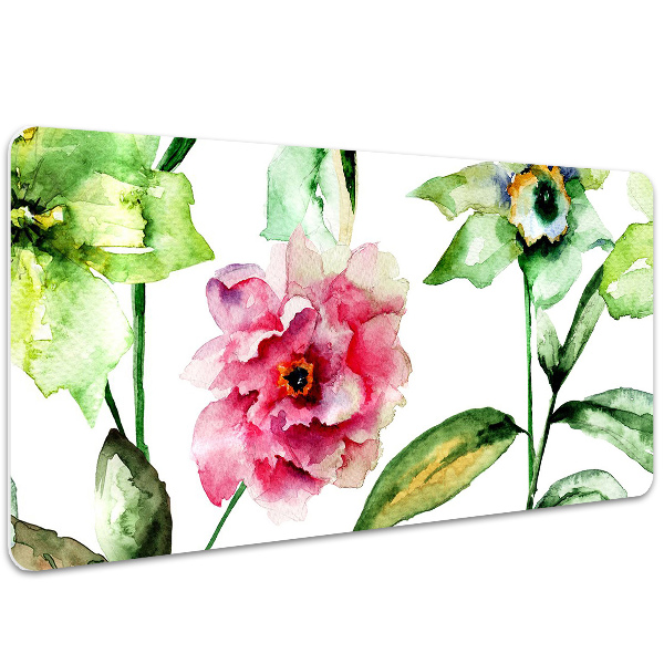 Schreibtisch Unterlegmatte Frühlingsblumen
