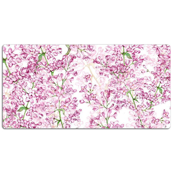 Schreibtisch Unterlegmatte Lila Blumen