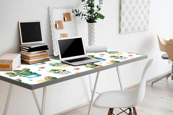 Büro-Schreibtischmatte Lackierter Kaktus