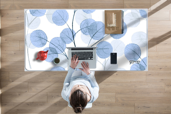 Büro-Schreibtischmatte Niederlassungen mit Blättern.