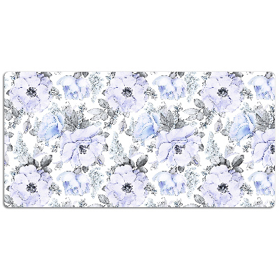 Schreibtisch Unterlegmatte Blaue Rosen