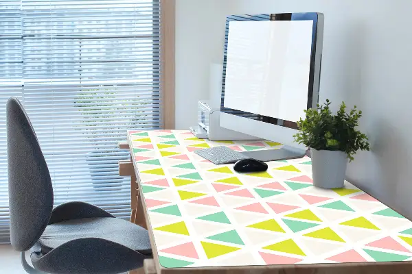 PVC Schreibtischmatte Bunte Dreiecke