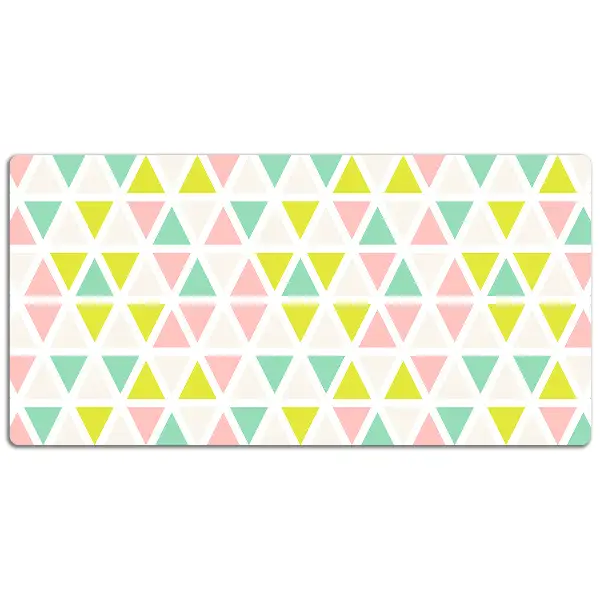 PVC Schreibtischmatte Bunte Dreiecke