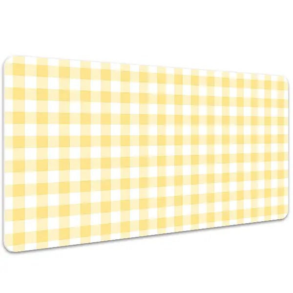 Büro-Schreibtischmatte Gelbes Gitter