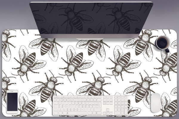 Büro-Schreibtischmatte Bienenmuster