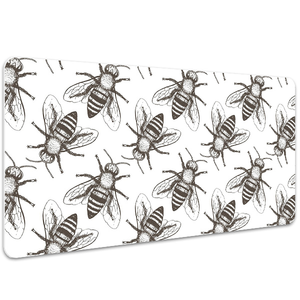 Büro-Schreibtischmatte Bienenmuster