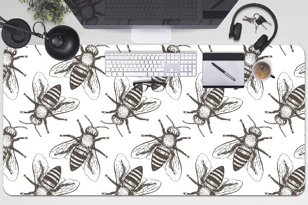 Büro-Schreibtischmatte Bienenmuster