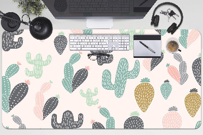 PVC Schreibtischmatte Bunte Kakteen