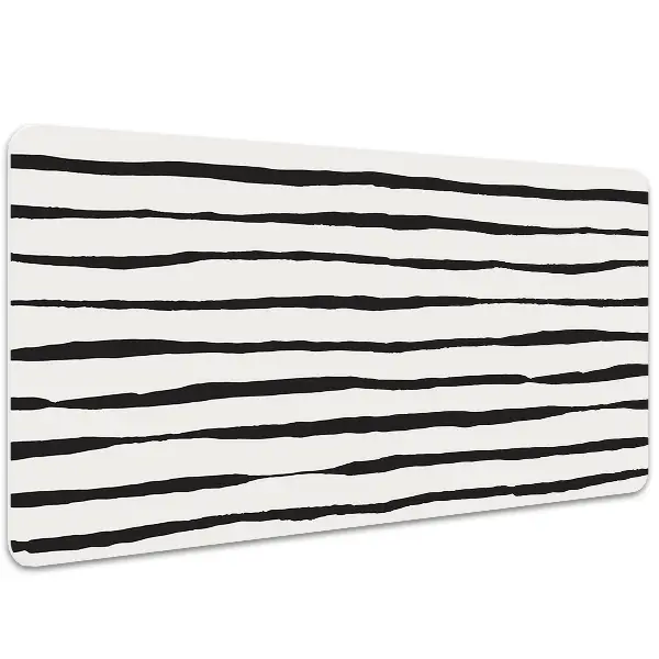 PVC Schreibtischmatte Schwarze Linien