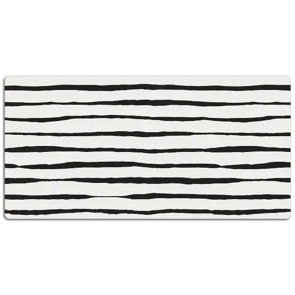 PVC Schreibtischmatte Schwarze Linien
