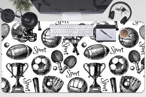 PVC Schreibtischmatte Sportmotive.