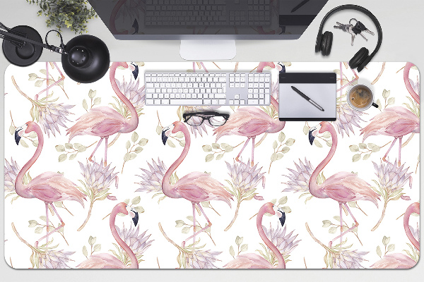PVC Schreibtischmatte Flamingos