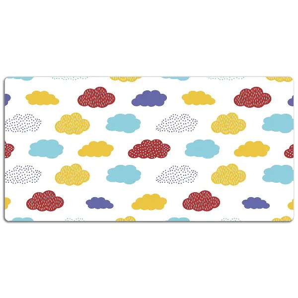PVC Schreibtischmatte Bunte Wolken