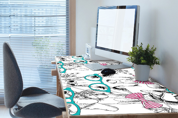 Schreibtisch Unterlegmatte Hipster Giraffe.