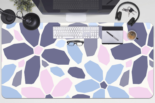 Büro-Schreibtischmatte Geometrische Blumen