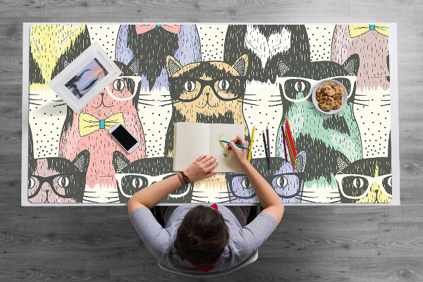 Schreibtischunterlage Katzen