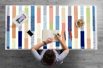 PVC Schreibtischmatte Bunte Streifen