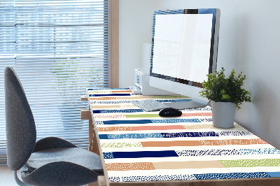 PVC Schreibtischmatte Bunte Streifen