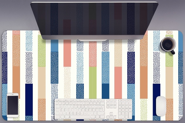 PVC Schreibtischmatte Bunte Streifen